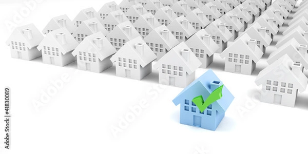 Obraz Houses isolated