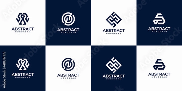 Fototapeta abstract symbol monogram logo for your business