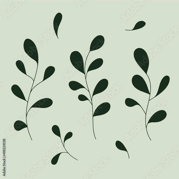 Obraz botanic fashion pattern