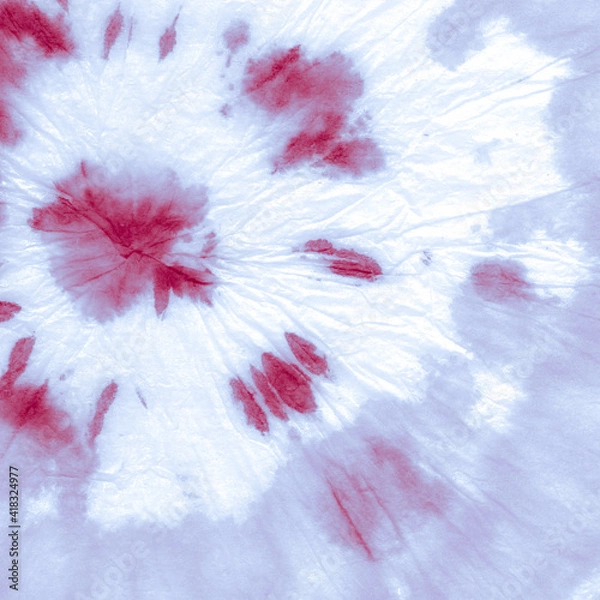 Obraz  White Printed Tie. Die Stripe Wash Pattern.