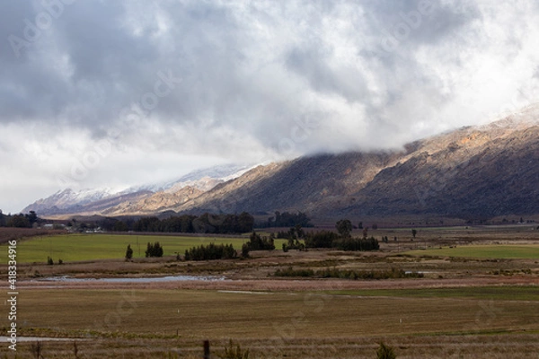 Fototapeta landscape with sky and clouds