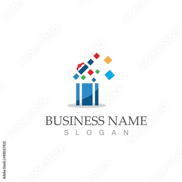 Fototapeta Gift Box Icon Vector