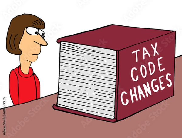 Fototapeta Tax code
