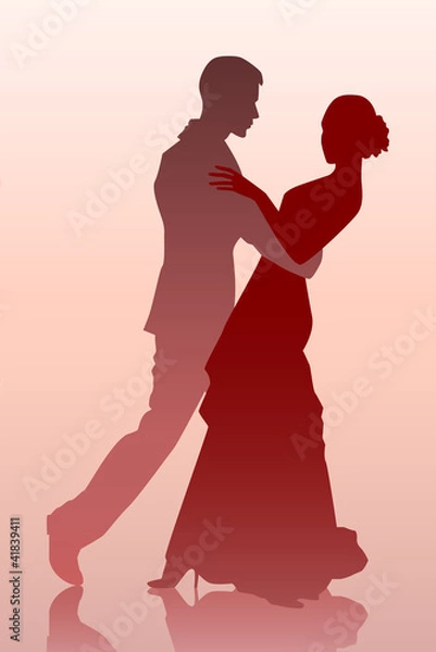 Fototapeta Couple dancing