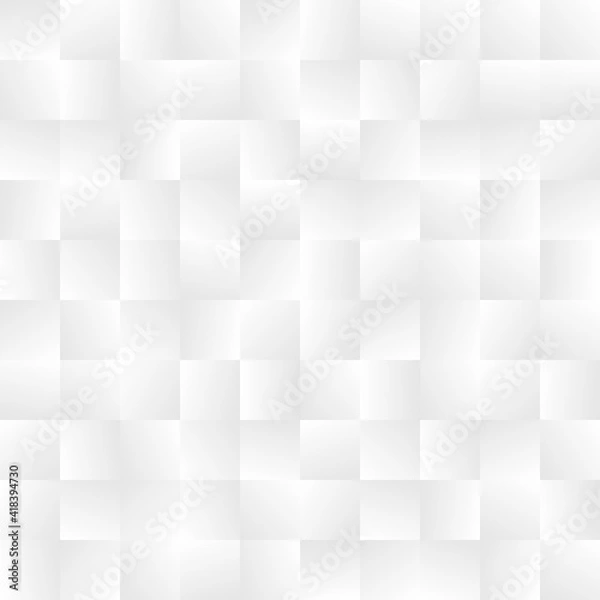 Fototapeta Pixel squares in gray shades. Seamless pattern.