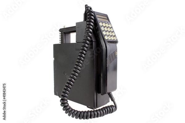 Obraz Old mobile cellular phone, isolated on white