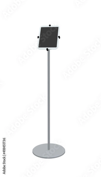 Obraz タブレットスタンドの3dレンダリング