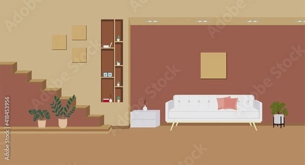 Obraz modern living room interior