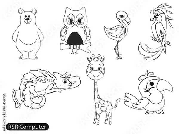 Fototapeta Hand draw vector file