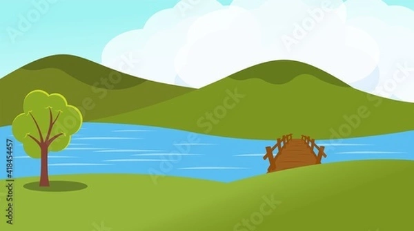 Obraz landscape with mountains