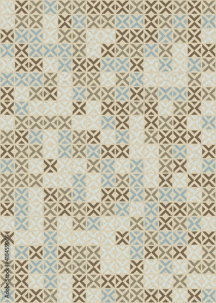 Fototapeta Abstract Geometric Pattern generative computational art illustration