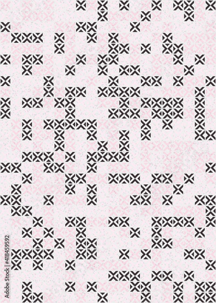 Fototapeta Abstract Geometric Pattern generative computational art illustration