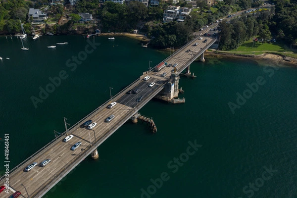 Obraz Aerial view of The Spit Bridge