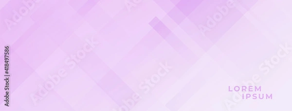 Fototapeta soft purple pink banner with diagonal lines