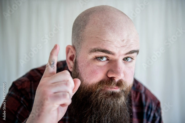 Fototapeta man with beard