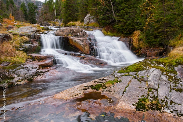 Obraz waterfall on the mountain