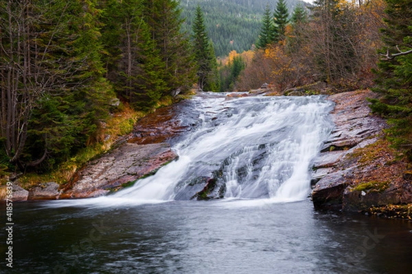 Obraz waterfall on the mountain