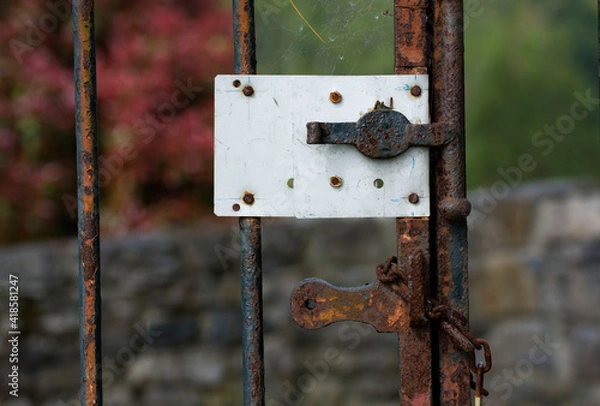 Obraz Old metal door