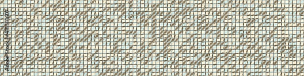 Fototapeta Abstract Geometric Pattern generative computational art illustration