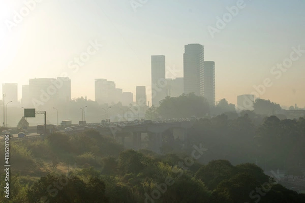 Fototapeta city skyline