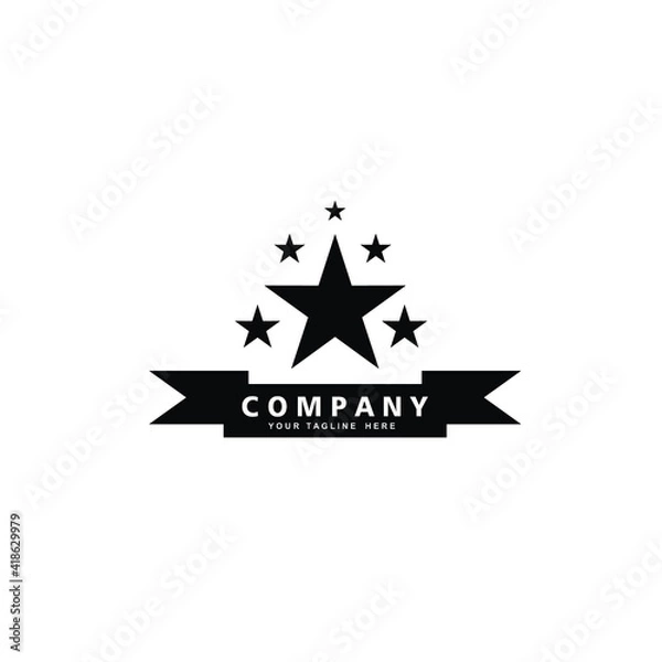 Fototapeta star logo design