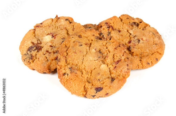 Obraz oat cookies with white chocolate