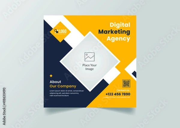 Obraz Corporate business social media post template