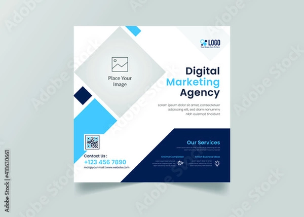 Obraz Corporate business social media post template