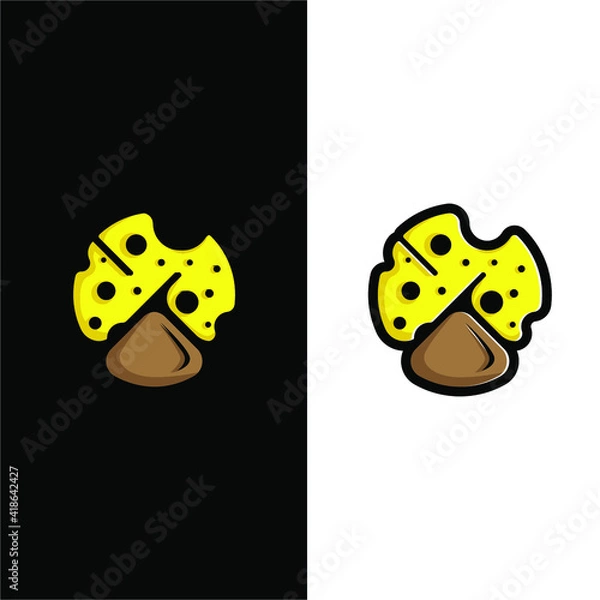 Obraz food design logo vector icon template