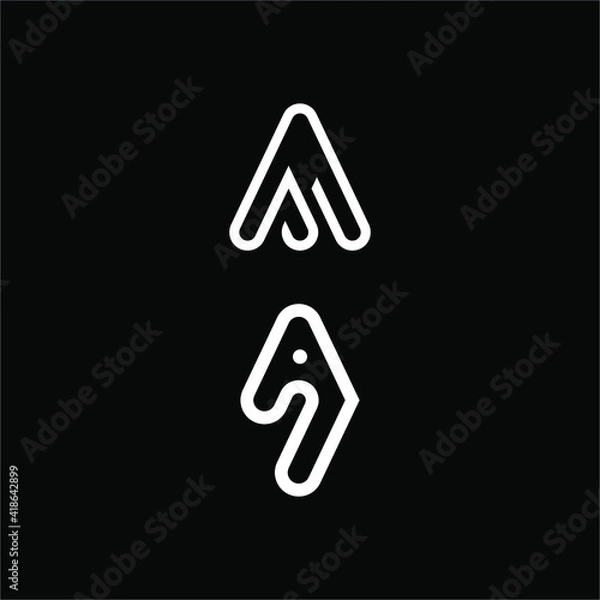 Obraz geometric symbol icon design logo vector template