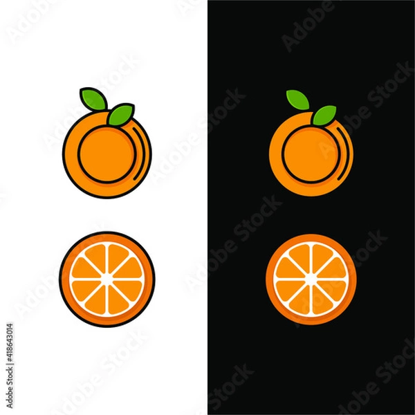 Obraz fruit logo design vector icon symbol template