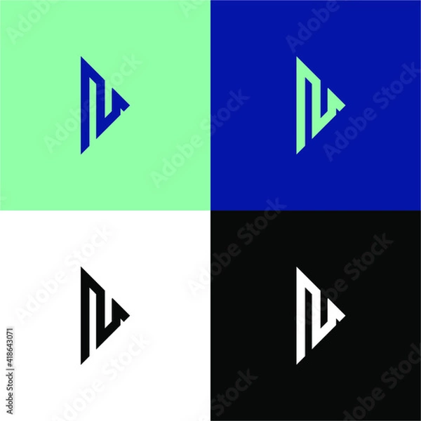 Obraz geometric symbol icon design logo vector template