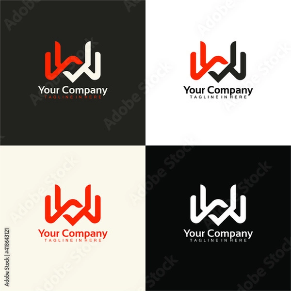 Obraz geometric symbol icon design logo vector template