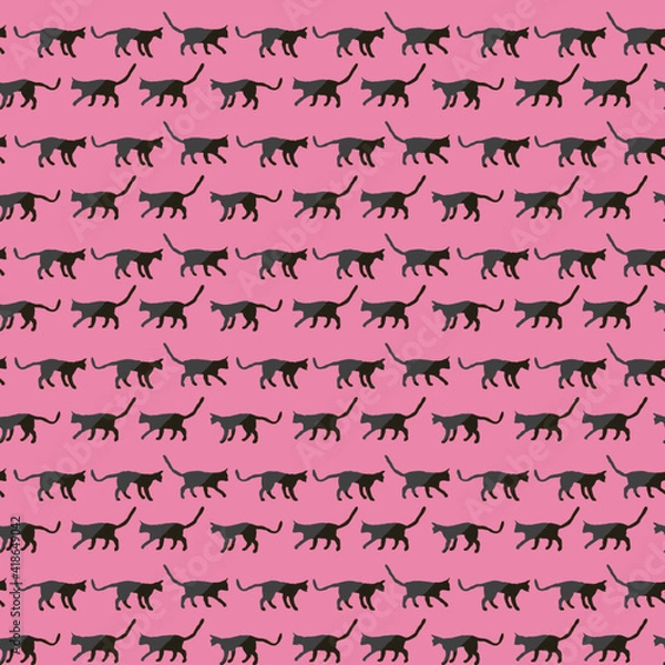 Obraz 黒猫の行進