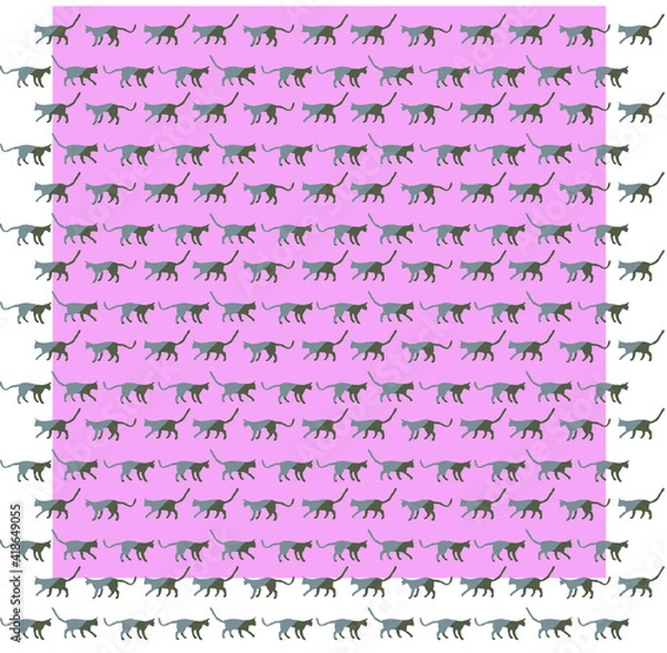 Obraz 黒猫の行進