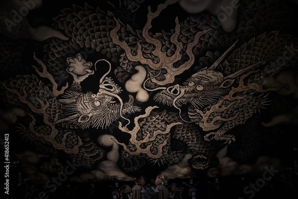 Fototapeta 建仁寺の龍