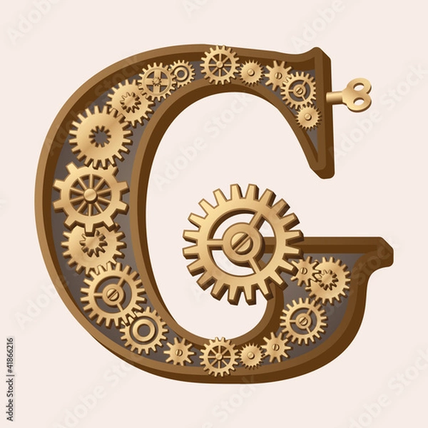 Obraz Mechanical alphabet