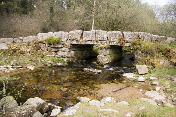 Obraz Old stone bridge on the moor