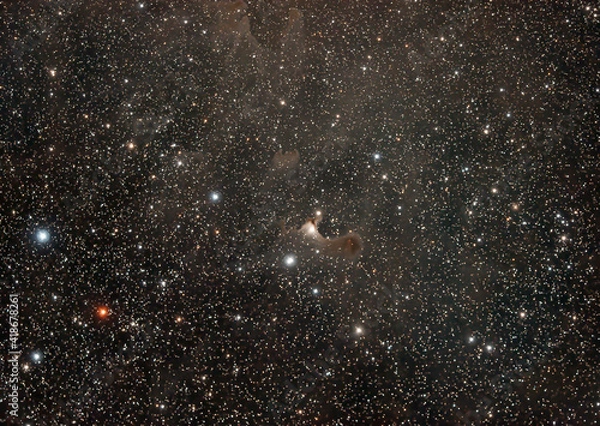 Obraz little ghost nebula with interstallar dust around
