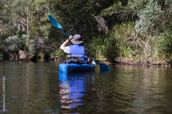 Obraz Exploring rivers by kayak