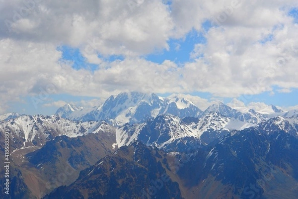 Obraz mountains and clouds