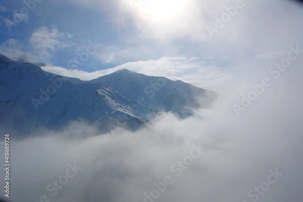 Obraz clouds over mountain
