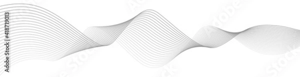 Fototapeta Vector Illustration of the gray pattern of lines abstract background. EPS10.