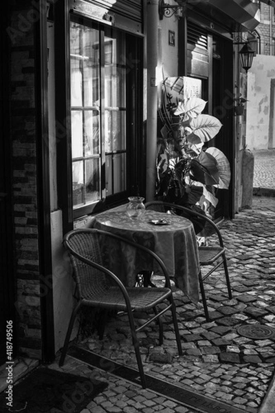 Obraz fashioned cafe in Lisbon