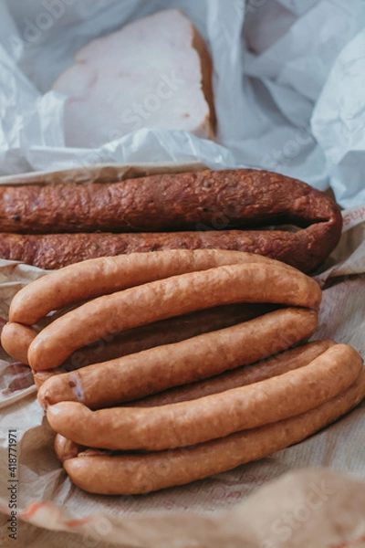 Fototapeta kiełbasy