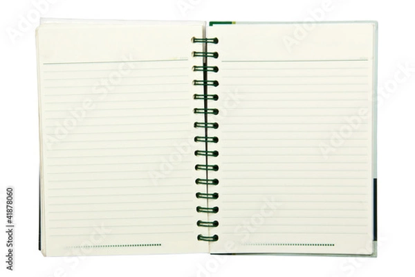 Fototapeta Blank notebook