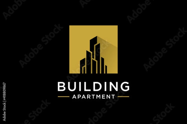 Obraz building logo design inspiration
