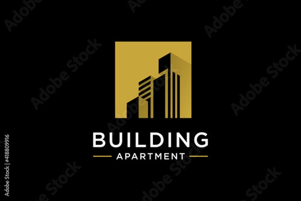 Obraz Creative building logo design inspiration