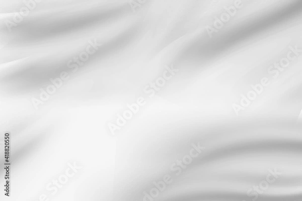 Obraz white cloth background abstract with soft waves