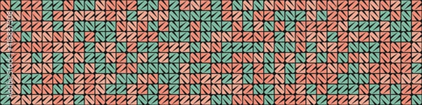 Fototapeta Abstract Geometric Pattern generative computational art illustration